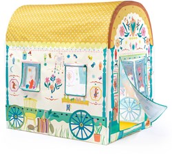 Djeco playhouse caravan - large kids tent caravan toy