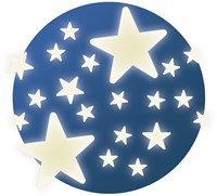 Djeco glow-in-the-dark stars wall stickers - Stars decoration