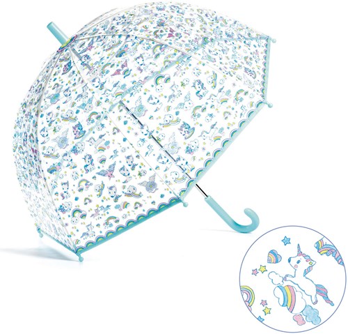 Djeco umbrella Unicorns - kids umbrella with unicorn design-2