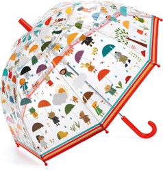 Djeco umbrella kids Under the rain transparent rain accessory