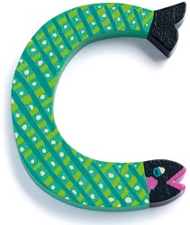 Djeco wooden letter C - animal letter nursery decoration