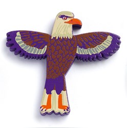 Djeco wooden letter T - animal letter for kids room decoration