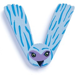 Djeco wooden animal letter V - colourful kids room decoration