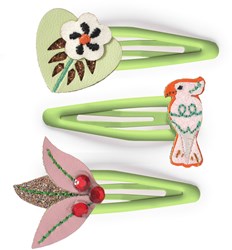 Djeco hair accessories - colorful hair clips Colomba set of 3
