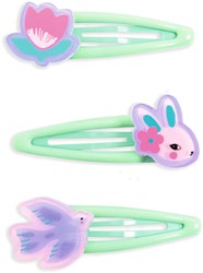 Djeco hair accessories - colourful Eglantine hair clips set of 3