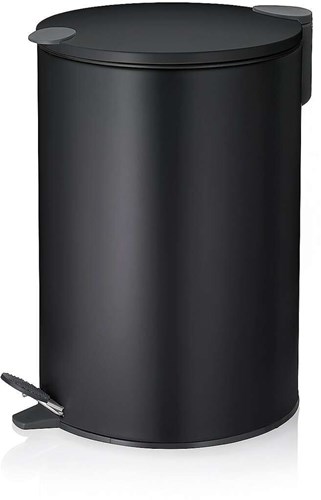 Kela pedal bin waste container black 12 liters with lid and pedal