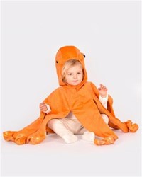 Den Goda Fen kids octopus costume orange 98-104cm dress up