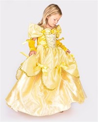 Den Goda Fen princess dress yellow with accessory 110-116cm 4-6 years