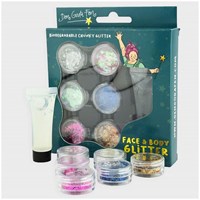 Den Goda Fen glitter set face and body - 7 pieces - multicolor