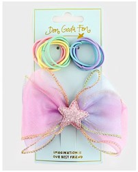 Den Goda Fen hair elastics and hair clips - colorful toy hair accessory set