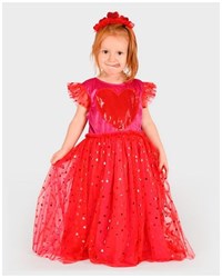 Den Goda Fen heart dress and headband costume set for kids 98-104