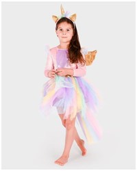 Den Goda Fen unicorn dress with headband costume 98-104 for kids