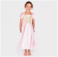 Den Goda Fen princess dress pink velvet costume 98-104 for kids