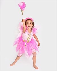 Den Goda Fen fairy dress costume with accessories size 98-104 pink