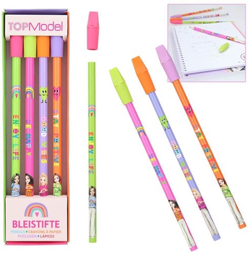Depesche TOPModel pencils with eraser SELF LOVE