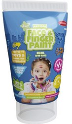 Face and finger paint blue kids paint 65ml safe washable