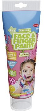 Face and finger paint green 100ml kids safe washable paint