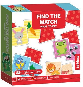 Lobbes Memo Spel - Dier & Eten