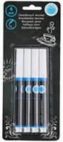 Chalkboard pen white set of 4 for chalkboard and glass