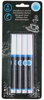 Chalkboard pen white set of 4 for chalkboard and glass