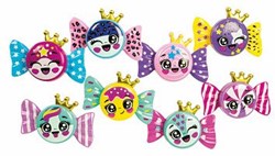 Clementoni lip gloss toy candy shape for kids - make-up set