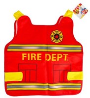 Toi-Toys firefighter kids costume vest size 128/134 polyester