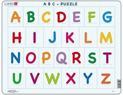 Jigsaw puzzle educational learn to read alphabet 26 pieces cardboard