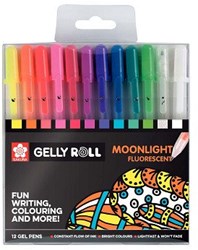 Sakura gel pens set Moonlight 12 pieces - creative gel pen colors