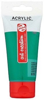 Acrylic paint permanent green dark 75ml creative hobby paint painting