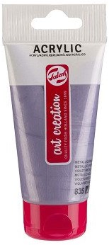 Acrylic paint tube 75ml metallic violet 835 for creative painting fun