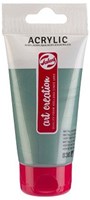 Acrylic paint tube metallic green 75ml painting creative