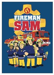 Fleece blanket Fireman Sam - soft kids plaid 110x140cm
