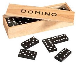 Twisk Domino game in wooden box 5214