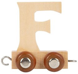 Small Foot wooden letter train F - toy letter set 12 pieces