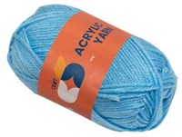 Colorations acrylic yarn light blue 50g knitting yarn toy