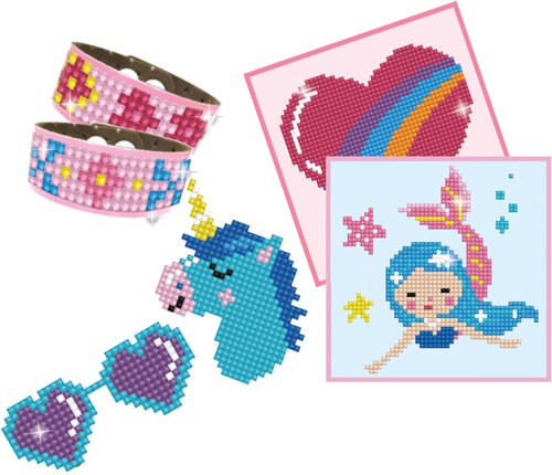 Diamond Dotz Diamond painting craft set pink - creative hobby kit