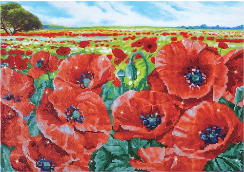 Diamond Dotz Diamond Dotz - Red Poppy Field