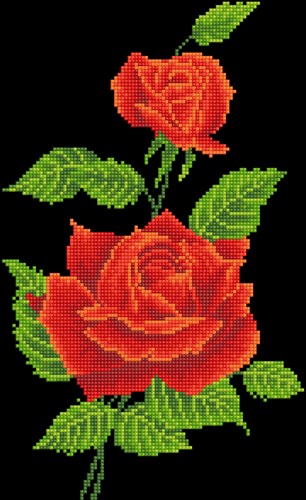 Diamond Dotz Diamond Dotz - Red Rose Corsage