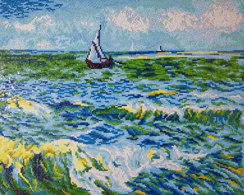 Diamond Dotz Diamond Dotz - Seascape At Saint Maries (Van Gogh)