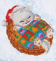 Diamond Dotz Diamond Dotz - Snug Christmas Kitty