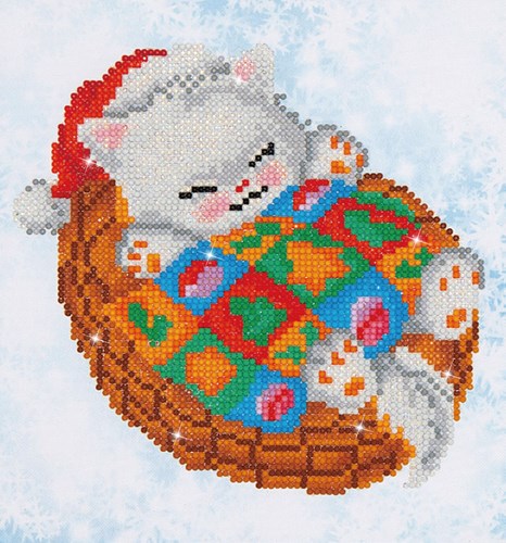 Diamond Dotz Diamond Dotz - Snug Christmas Kitty