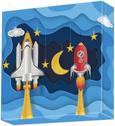 Diamond Dotz diamond painting hobby kit - Spaced Out 22x22cm