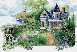 Diamond Dotz diamond painting Summer Hideaway large landscape kit