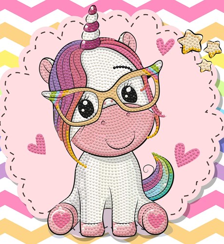 Diamond Dotz diamond painting Sweet Studycorn - craft kit 25x23 cm
