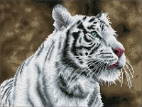 Diamond Dotz Diamond Dotz - Tigre Blanc - Pre-Framed Kit