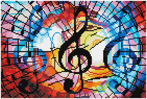 Diamond Dotz Diamond Dotz - Triple Treble With Frame