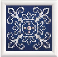 Diamond Dotz Diamond Dotz - White On Blue Dd Kit With Frame