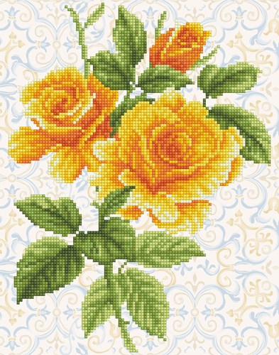 Diamond Dotz Diamond Dotz - Yellow Rose Bouquet