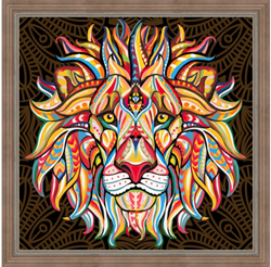Diamond Painting diamond painting lion soul 40x40cm animal canvas