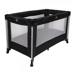 Ding - Travel Cot - Stripe - Black